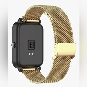 Gold Smartwatch Mesh Band J229